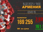 Статистика по коронавирусу, по состоянию на 15 февраля