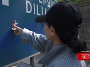 Флаг Арцаха на вывесках на пути Иджеван-Ереван (видео)
