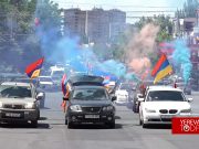 В Ереване продолжается автопробег движения «Сопротивление» (видео)