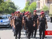 На проспекте Баграмяна сконцентрированы многочисленные полицейские силы