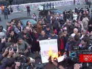 Участники шествия единства сожгли «мирный договор», ведущий к капитуляции (видео)
