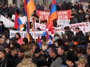 Многотысячный митинг в Степанакерте — видео