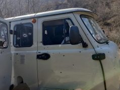 Видеокадры нападения азербайджанских диверсантов на арцахских полицейских