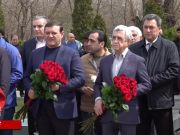 Серж Саргсян и члены РПА почтили память Андраника Маргаряна