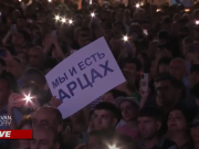 Митинги в поддержку Арцаха проходят на площади Свободы и Возрождения (прямое включение)