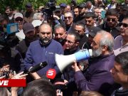 Баграт Србазан приехал в Киранц: полиция не пускает его в село (прямое включение)