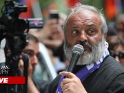 Граждане во главе с Багратом Србазаном направляются к СК (прямое включение)