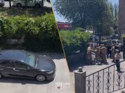 Спецназовцы сломали ворота представительства Арцаха в Армении и конфисковали служебную машину Шазраманяна