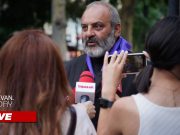 LIVE/ Баграт Србазан проводит встречу с гражданами во дворе церкви Святой Анны