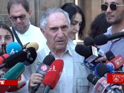 На куполе Кафедрального собора в Эчмиадзине установлен новый бронзовый крест