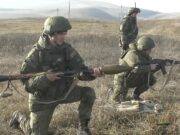 Российские миротворцы в Нагорном Карабахе провели боевые учения