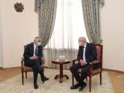 Мгер Григорян встретился с послом России в РА Сергеем Копыркиным