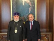 Католикос всех армян встретился с Вазгеном Манукяном