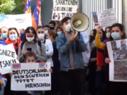 Акция протеста у посольства Германии в РА (прямая трансляция)