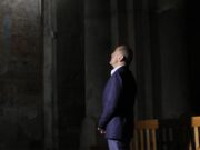 Лидеры блока “Армения” в монастырском комплексе Ахпат (фото)