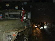 В Карабахе автомобиль врезался в грузовик российских миротворцев