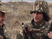 Женщины в Карабахе взяли в руки оружие (видео)