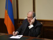 Президент Саркисян провел телефонный разговор с и.о. главы Минобороны